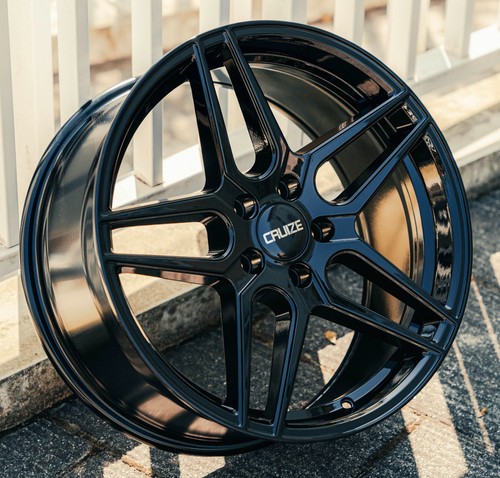 Black castor alloy wheels - black,