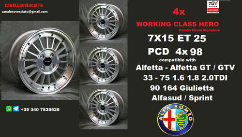 Alloy wheels inch 4x98 - 4,